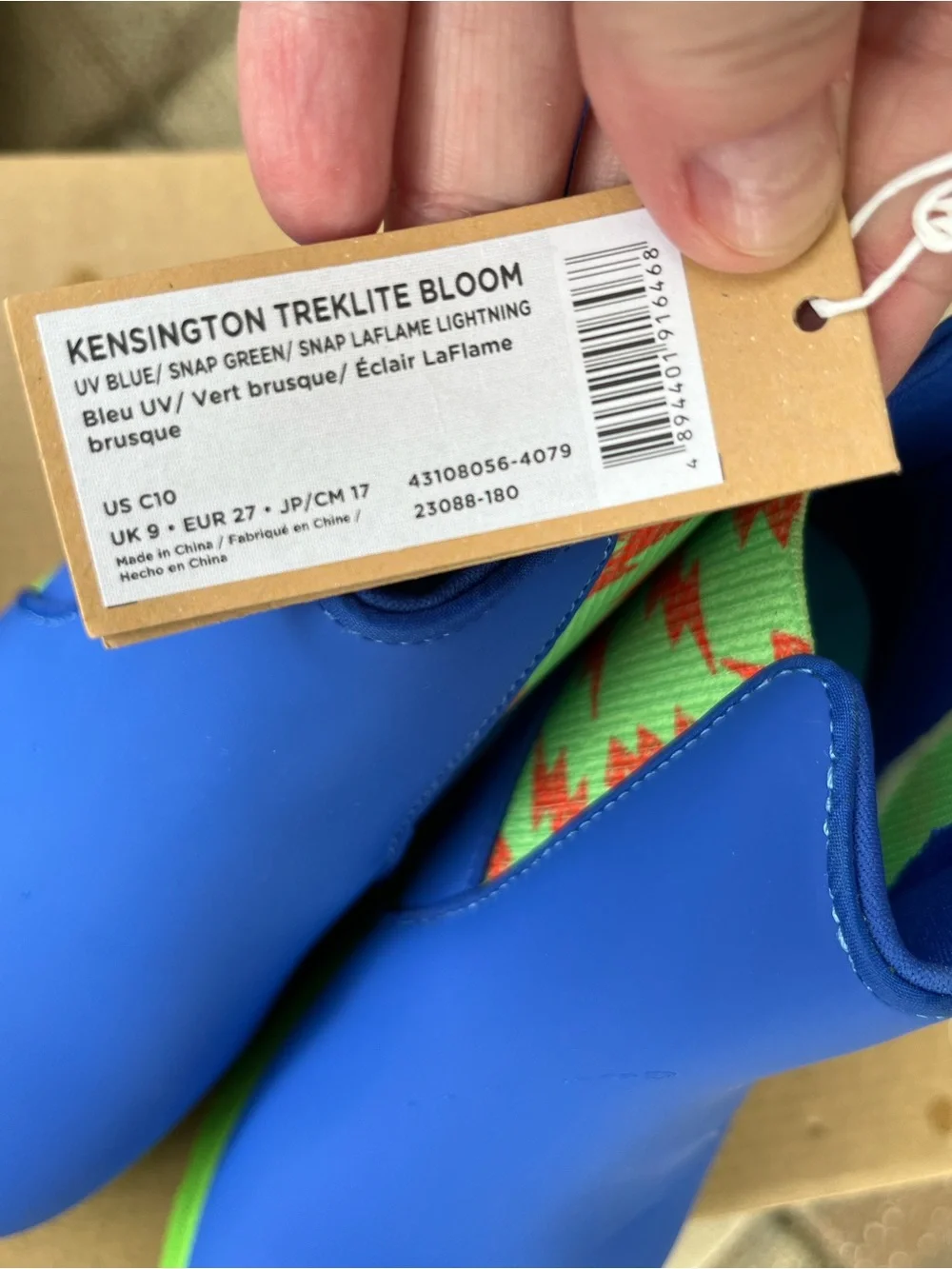 NWT Native Kids Kensington Treklite Bloom Boots with Lightning Bolt Size C10